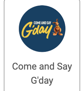 Come and Say G'day training badge