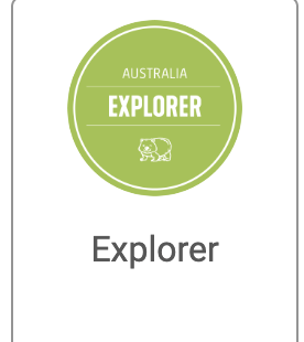 Australia Explorer training badge