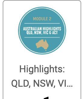 Highlights: QLD, NSW, VIC & ACT training badge