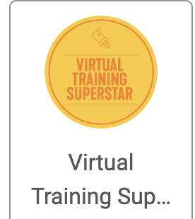 Virtual Training Superstar training badge